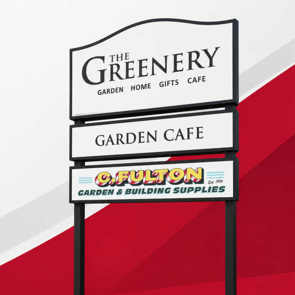 The Greenery Pylon Sign Refresh
