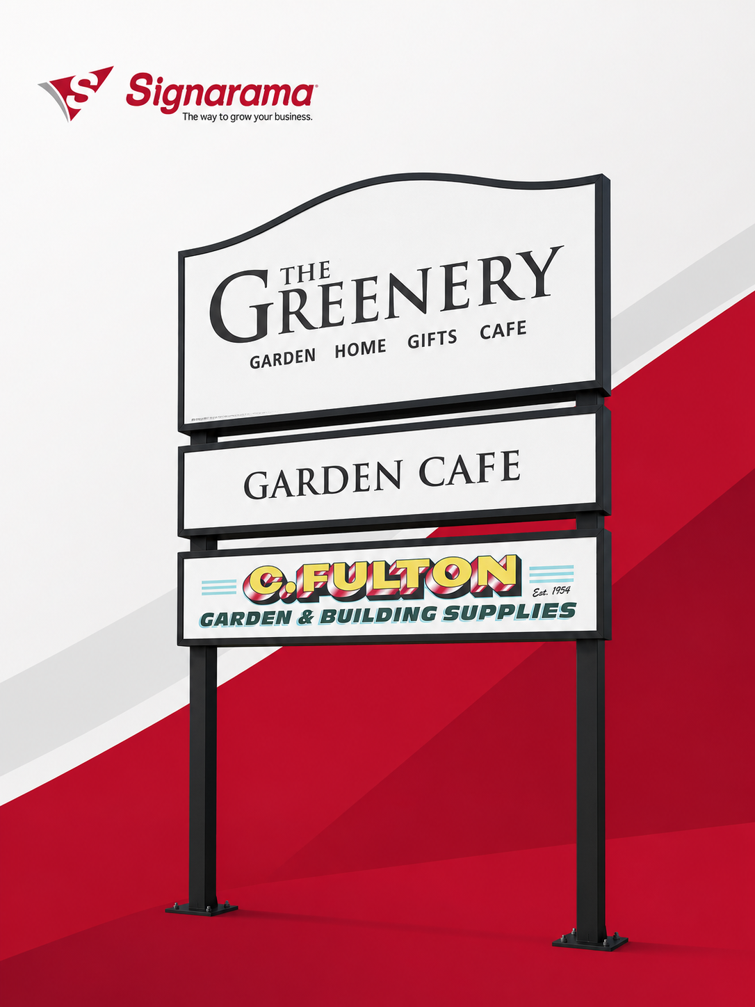 The Greenery Pylon Sign Refresh