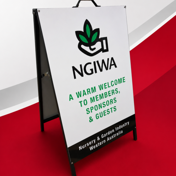 Custom A-Frame Sign for NGIWA