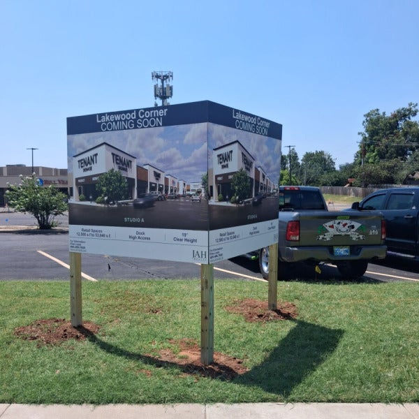 Post and panel sign in Oklahoma City, OK!