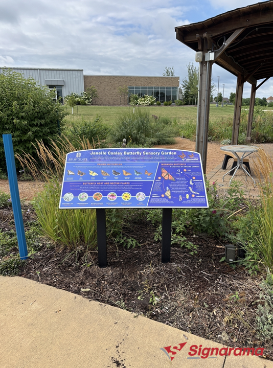 Refreshing the Therapy Garden Signage at On With Life