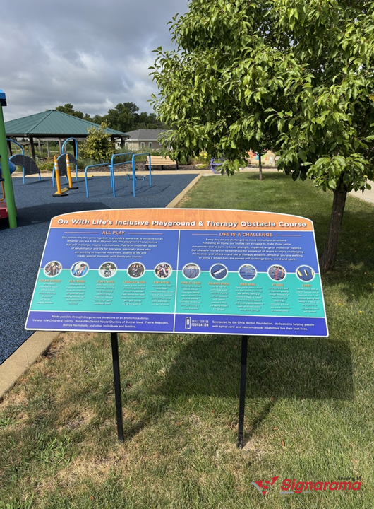 Refreshing the Therapy Garden Signage at On With Life