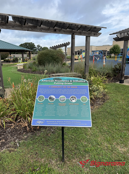 Refreshing the Therapy Garden Signage at On With Life