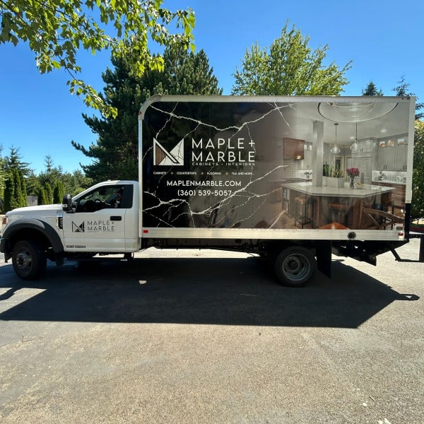 Box Truck Graphics - Maple + Marble