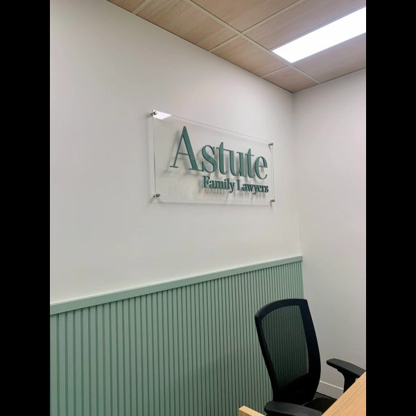 Office Signage - Astute Family Lawyers - Balwyn North VIC.