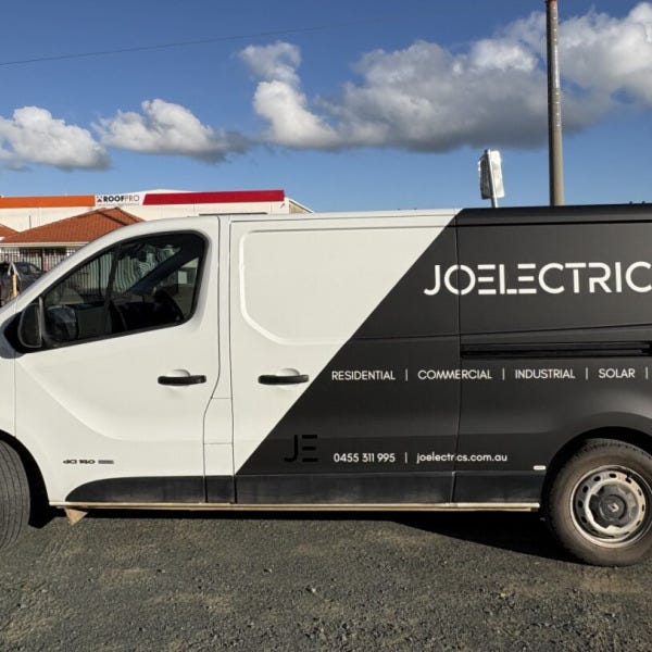 Joelectrics_Van Wrap_Passenger Side Decals_Echuca Moama Signarama