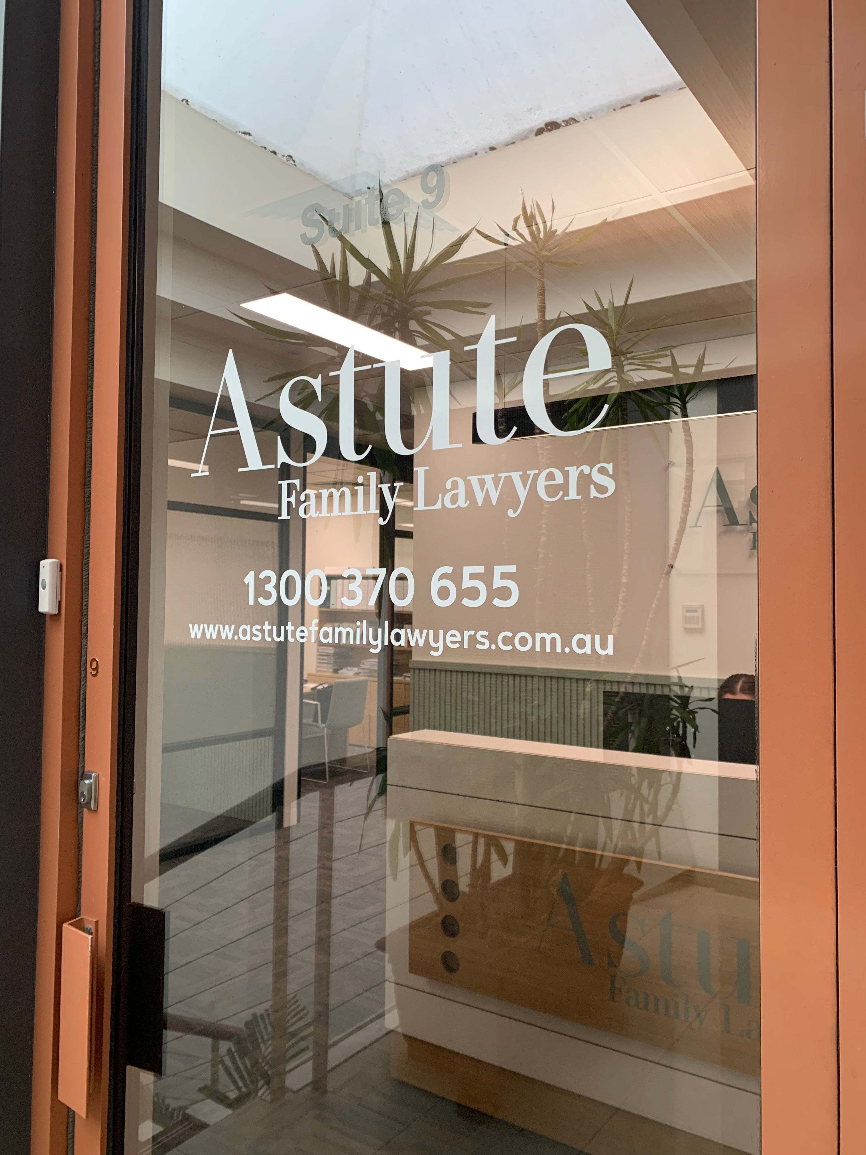 Office Signage - Astute Family Lawyers - Balwyn North VIC.
