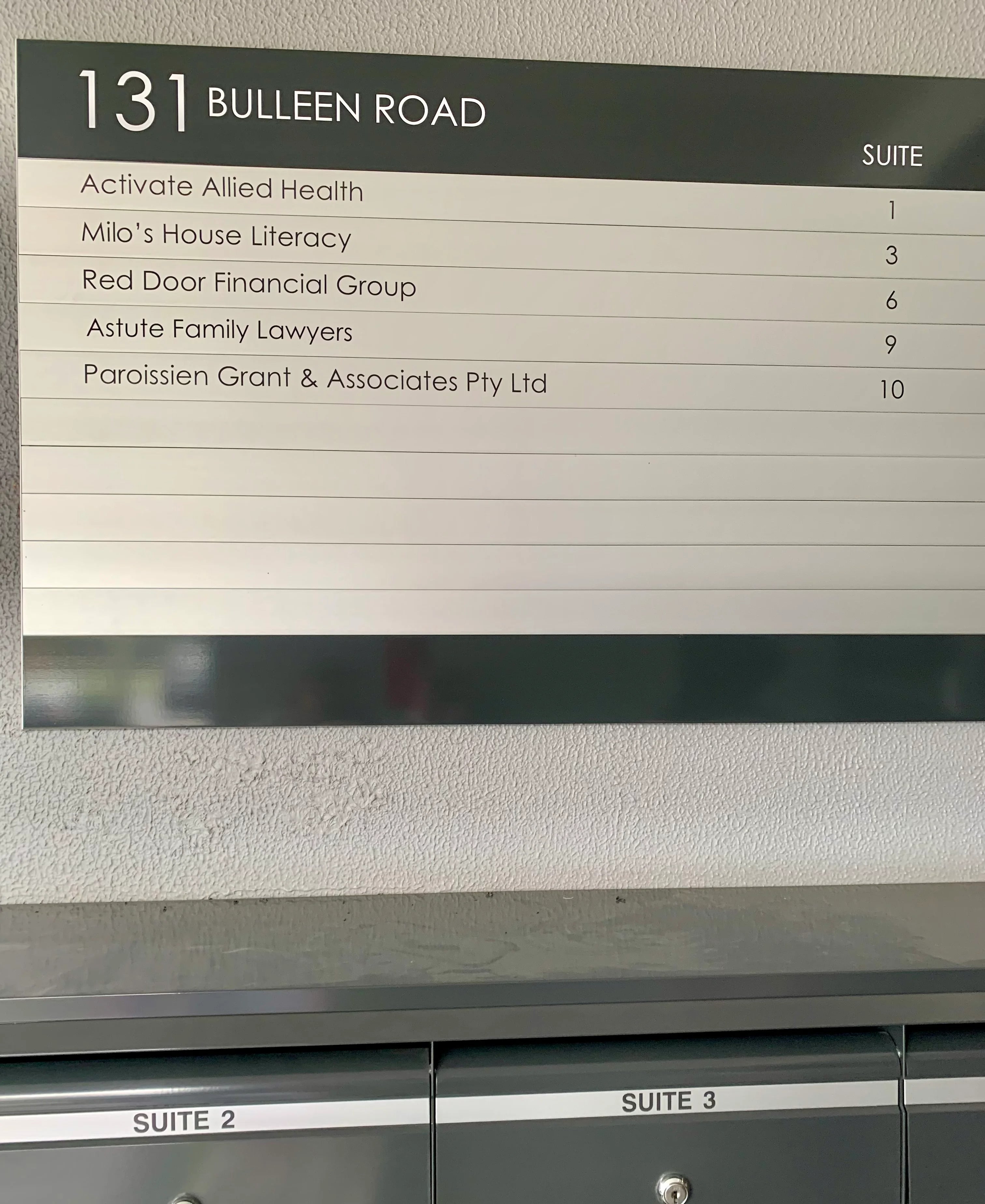 Office Signage - Astute Family Lawyers - Balwyn North VIC.