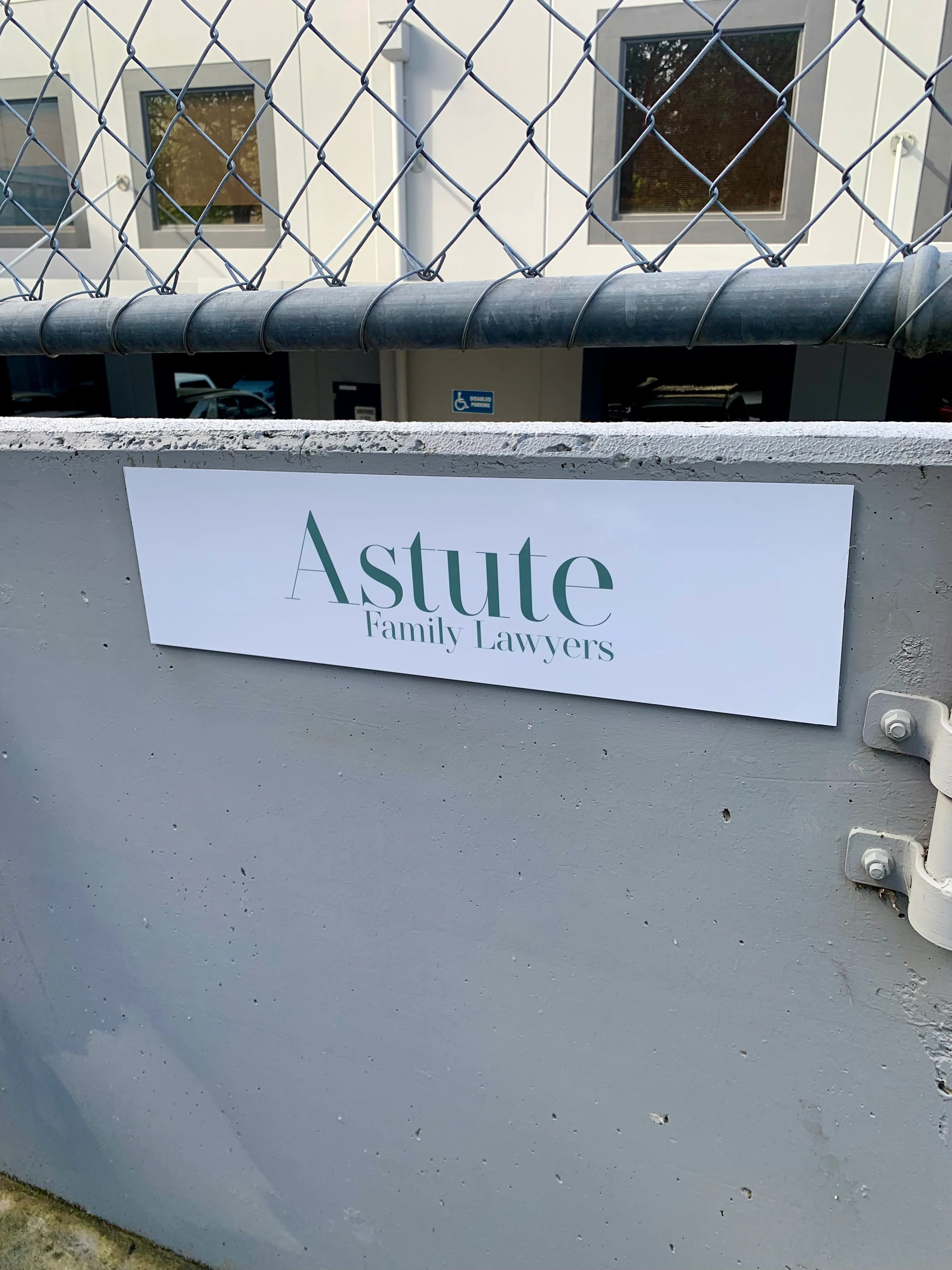 Office Signage - Astute Family Lawyers - Balwyn North VIC.