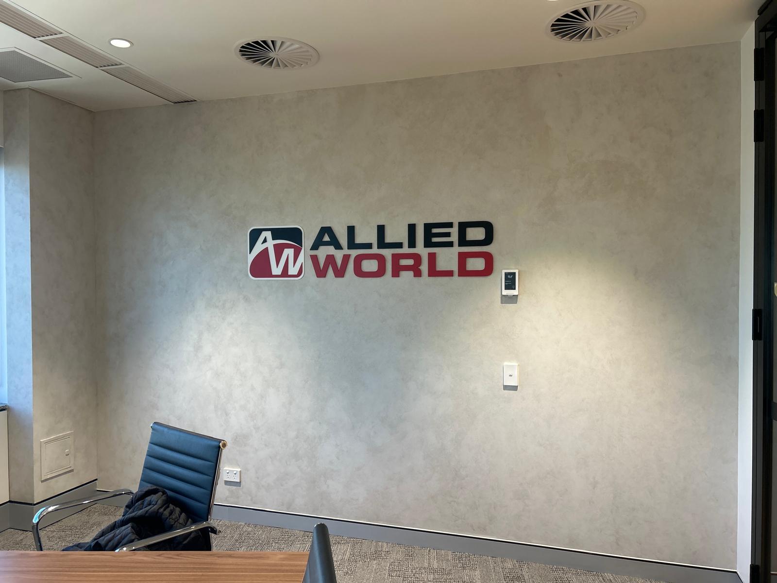 Allied World Acrylic Letters