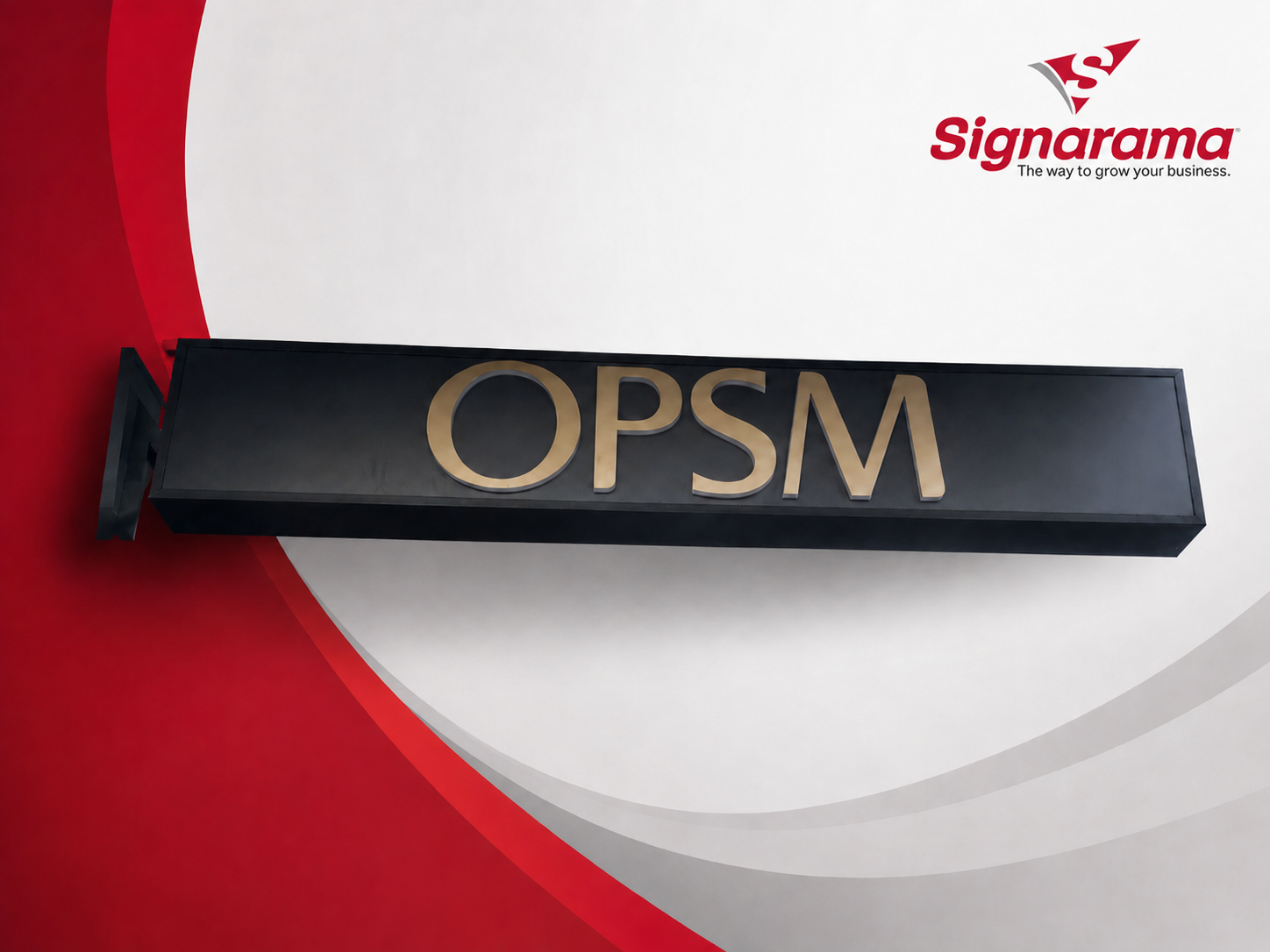 Custom OPSM Projecting Lightbox Sign