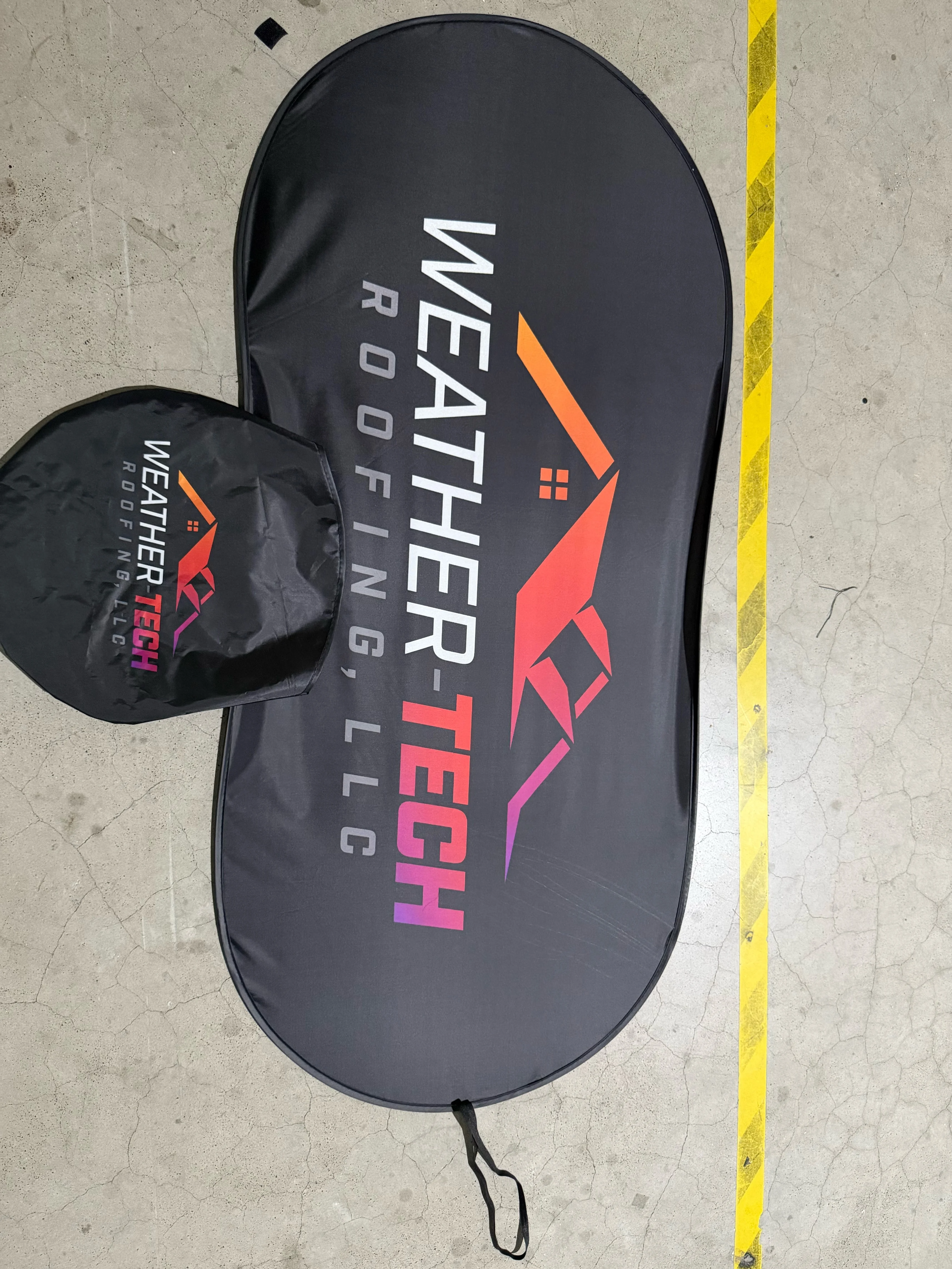 Custom Branded Sunshade for WeatherTech Roofing: A Chandler Business Promotion Success Story