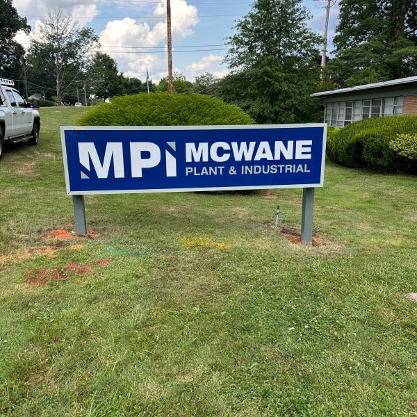 Building & Monument Signs for MPI McWane in Wethersfield, CT