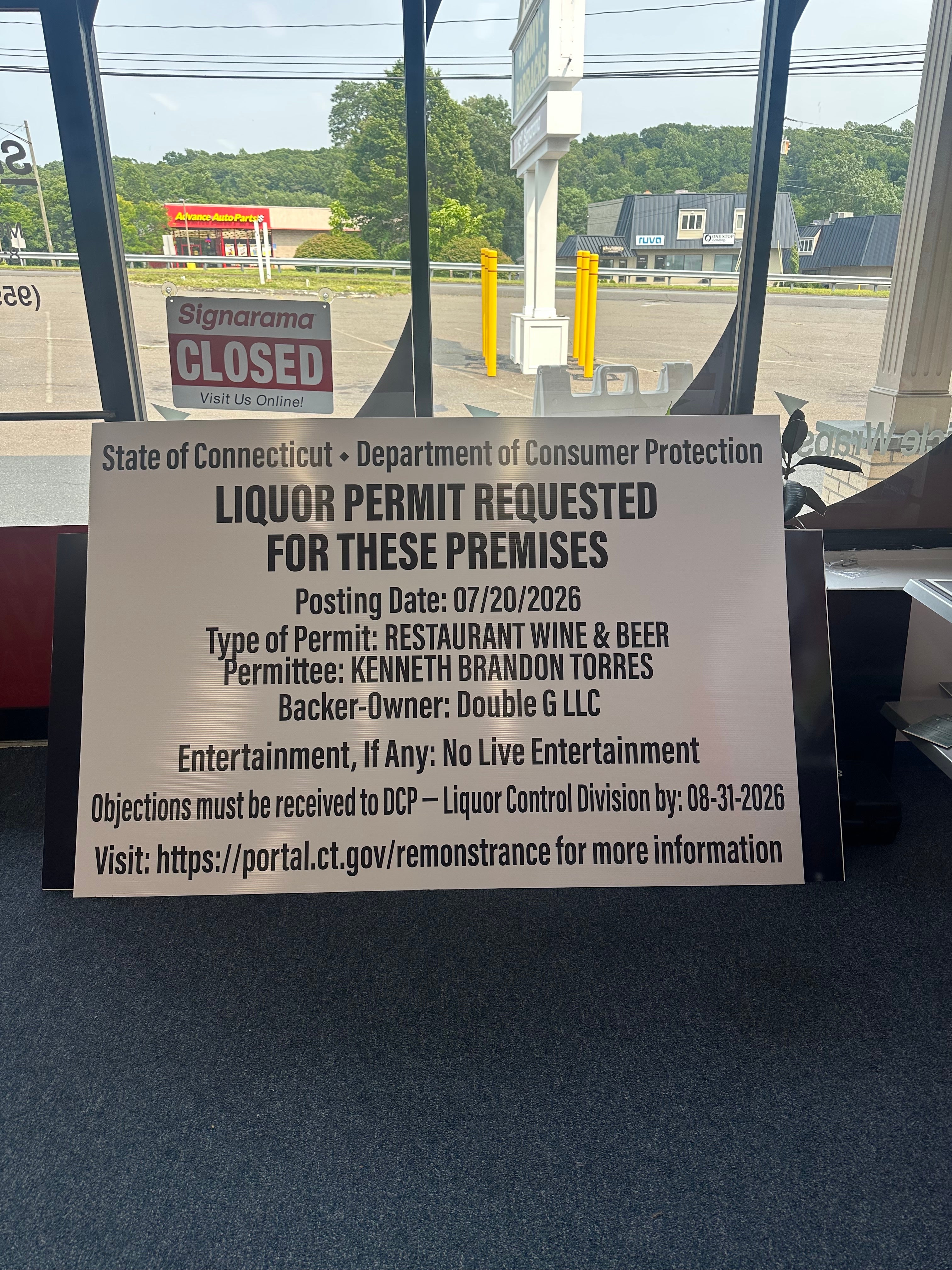 Custom Liquor Permit Signs for Restaurants & Businesses in Connecticut