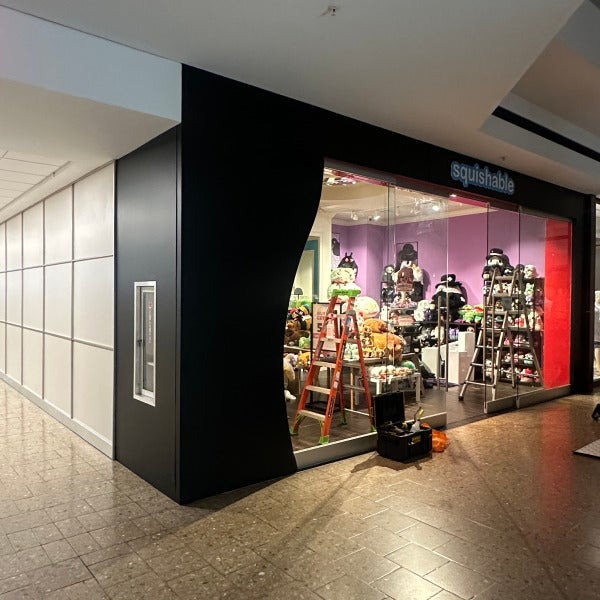 Custom Storefront Wrap & Retail Signage for Squishable at Westfarms Mall-CT