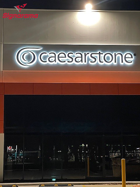 Illuminated Signage for Caesarstone