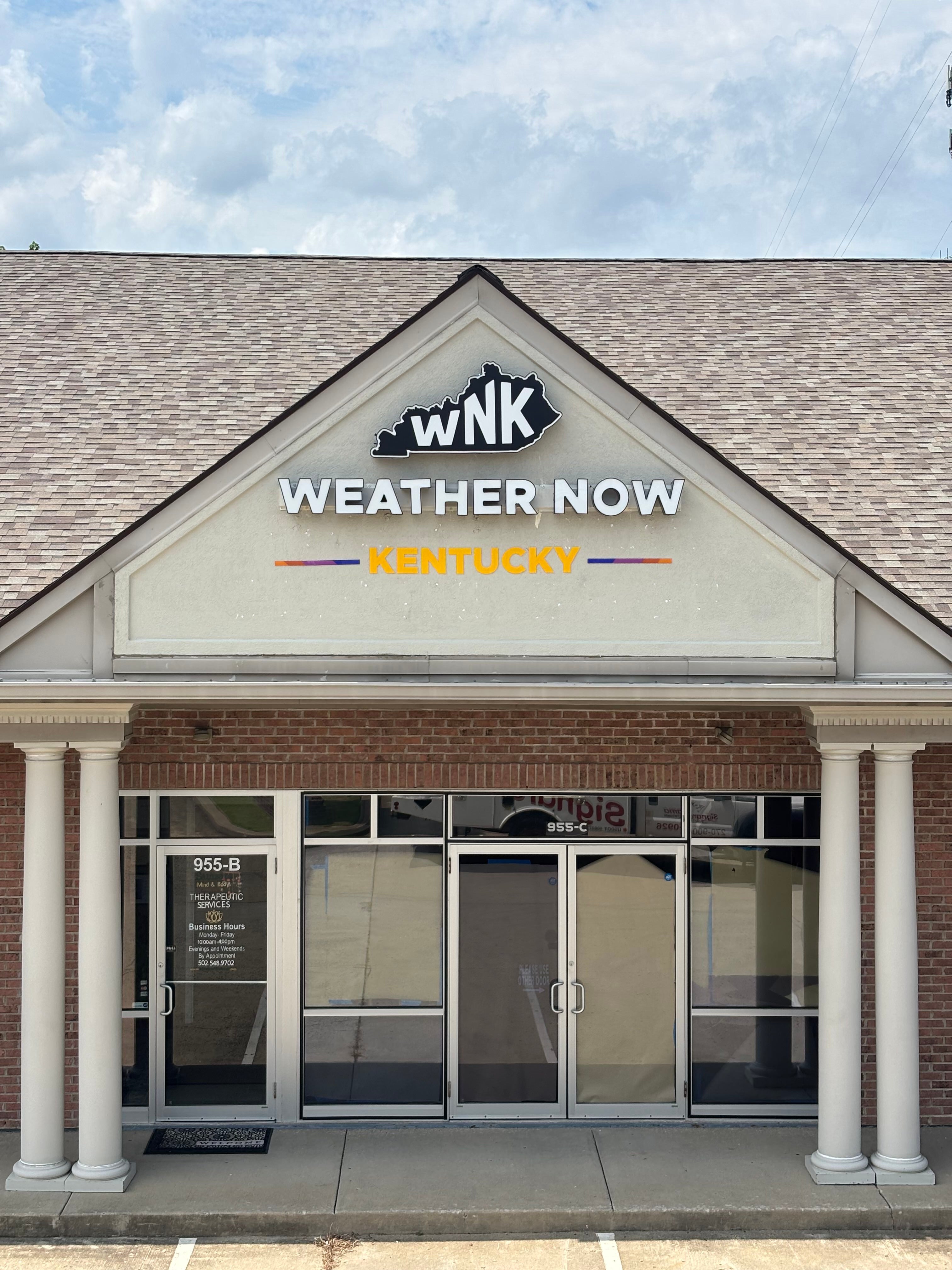 Custom Sign Fabrication for WNK Weather Now Kentucky