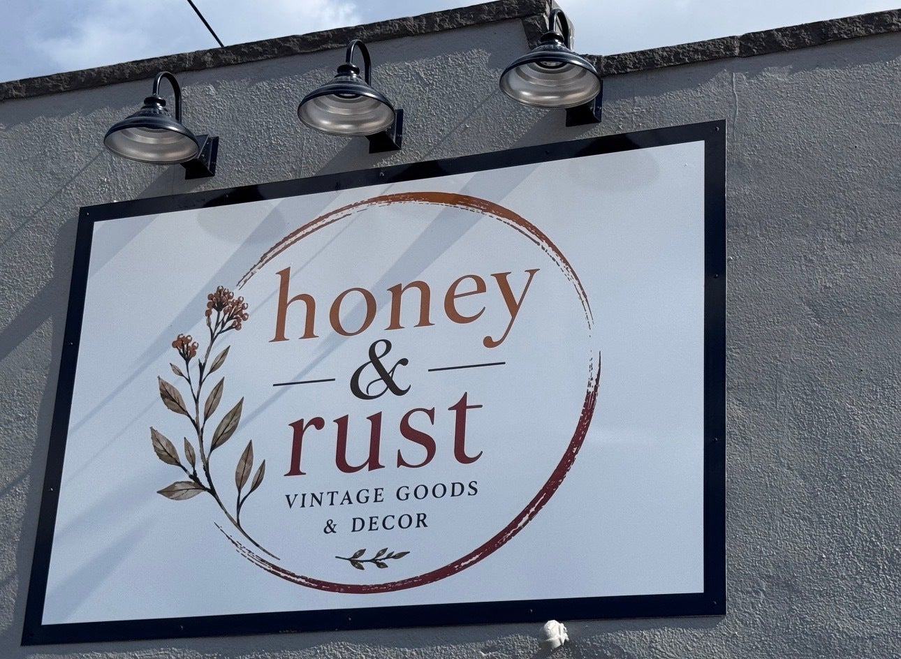 Texas Hill Country Charm: Custom Signage for The Honey and Rust in Junction, Texas