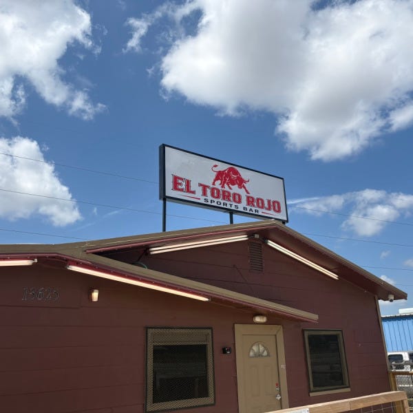 El Toro Rojo Sports Bar _Exterior Sign_Building Sign2