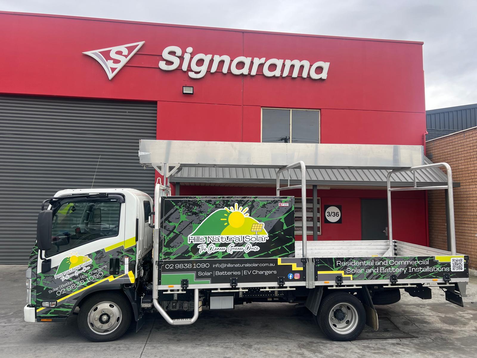 Truck Wrap & Vehicle Graphics | Hills Natural Solar | Signarama Windsor