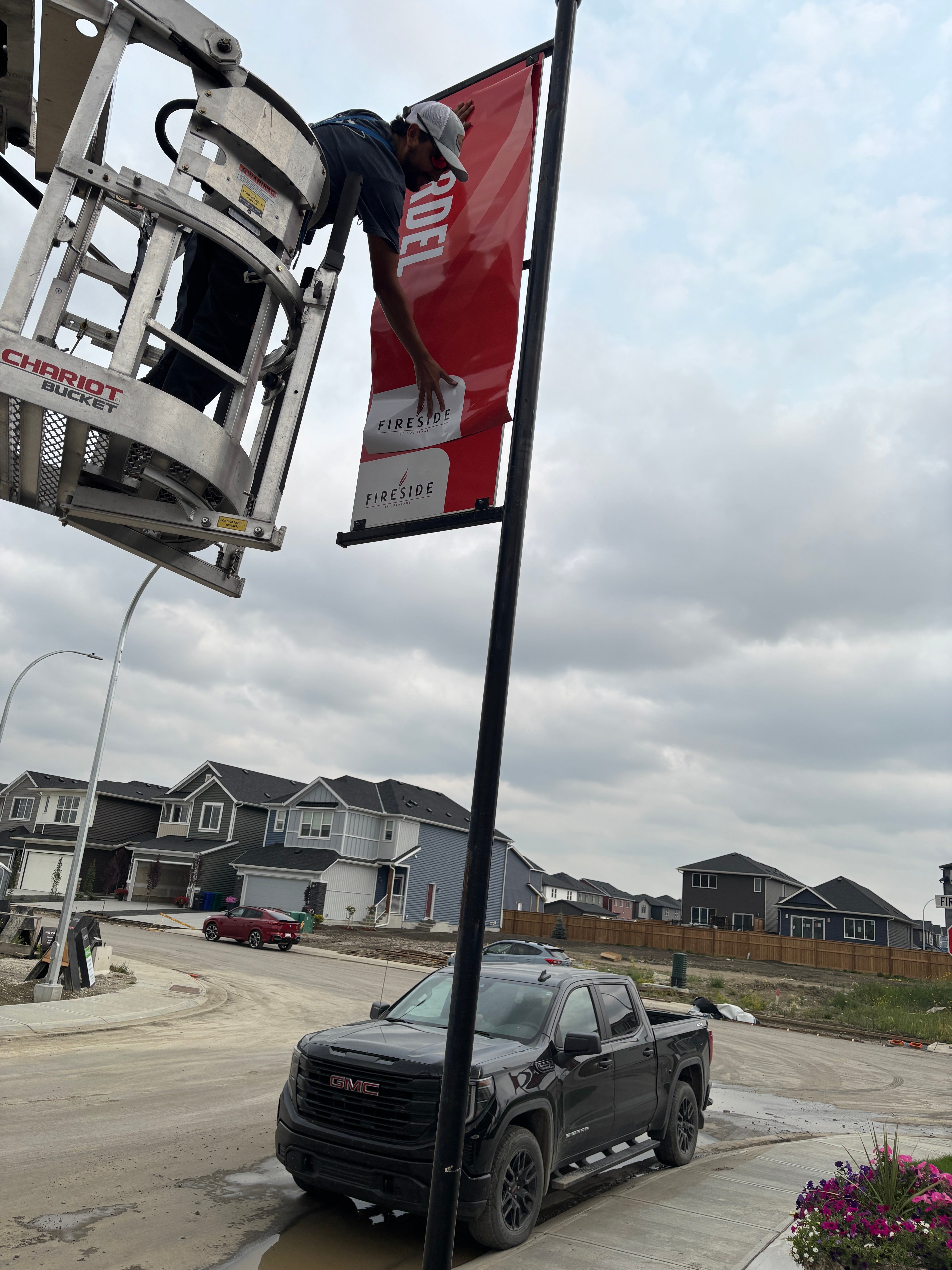 Pole Banner Install