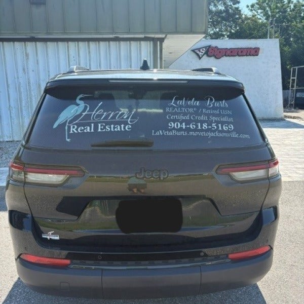 Herron back window decal