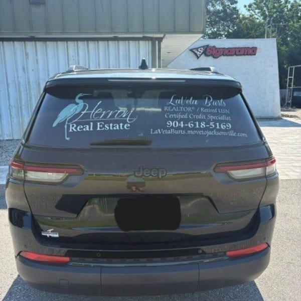 Herron back window decal