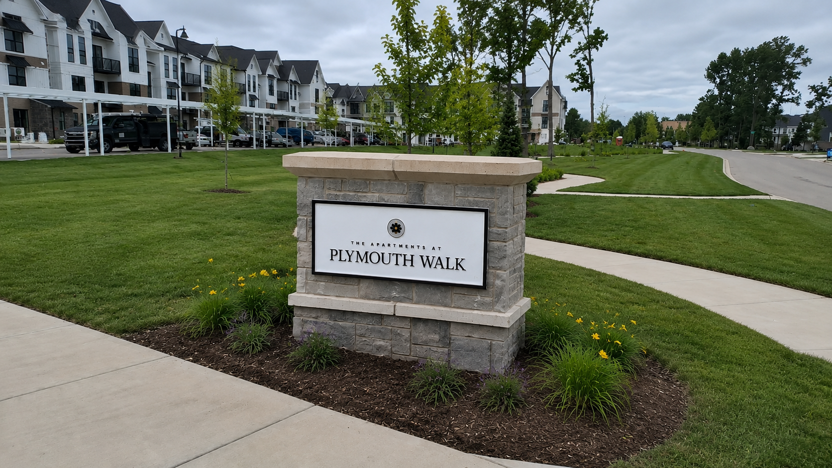 Apartment & Property Management Signage | The Apartments at Plymouth Walk
