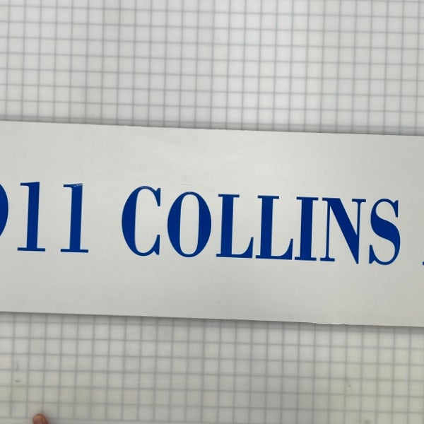 address sign