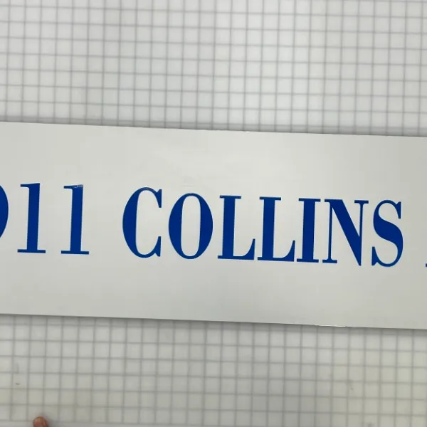 address sign