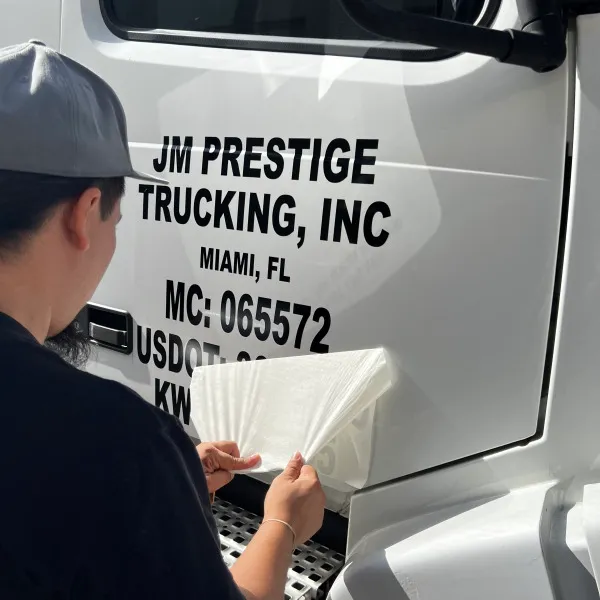 jm prestige trucking installation
