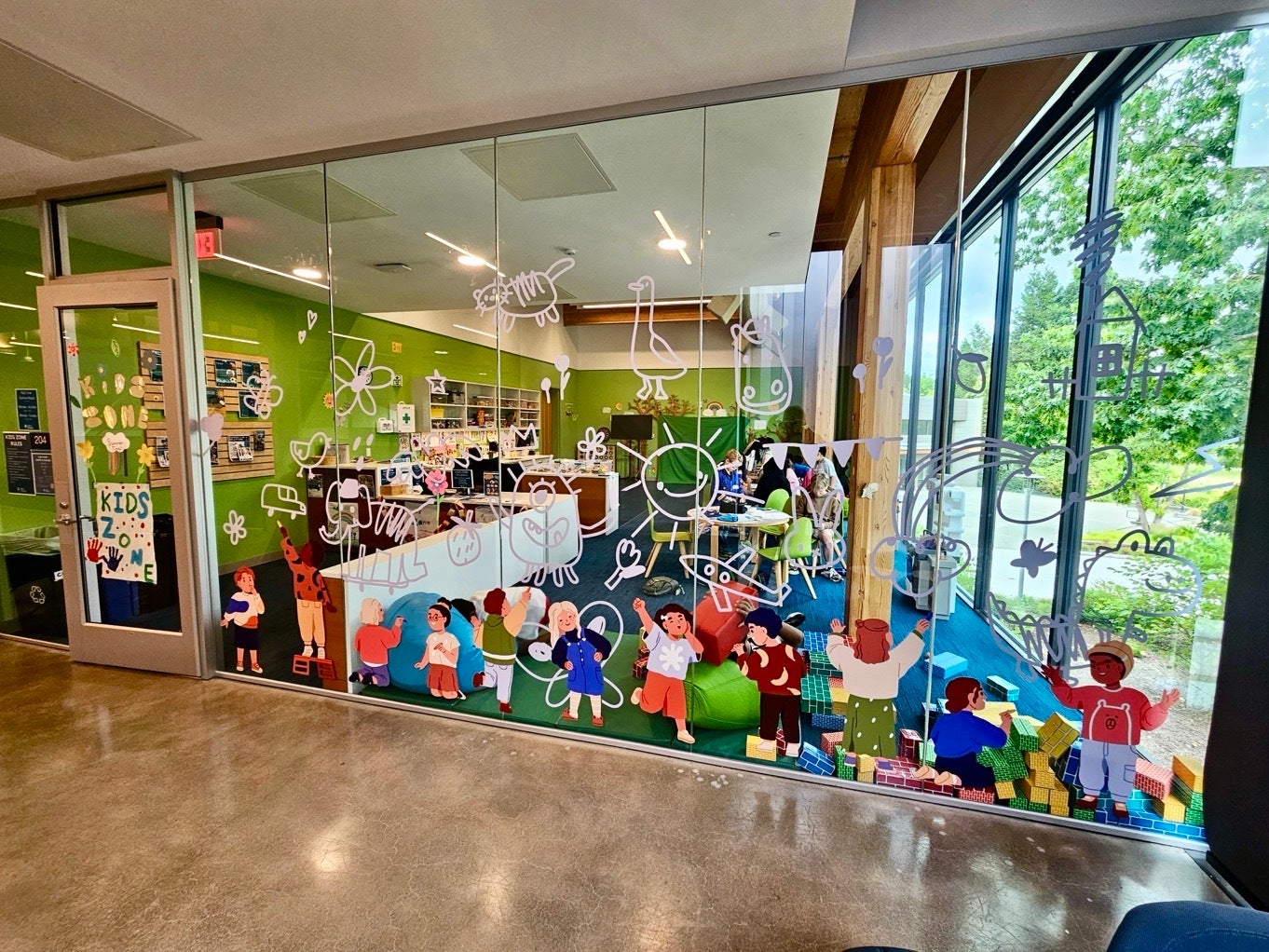 Brightening Redmond Senior Community Center’s Kid’s Zone With Custom Window Graphics
