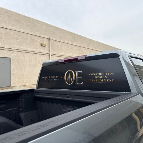 Polished Perforated Window Graphic for Oliver Emerson Development | Signarama Temecula