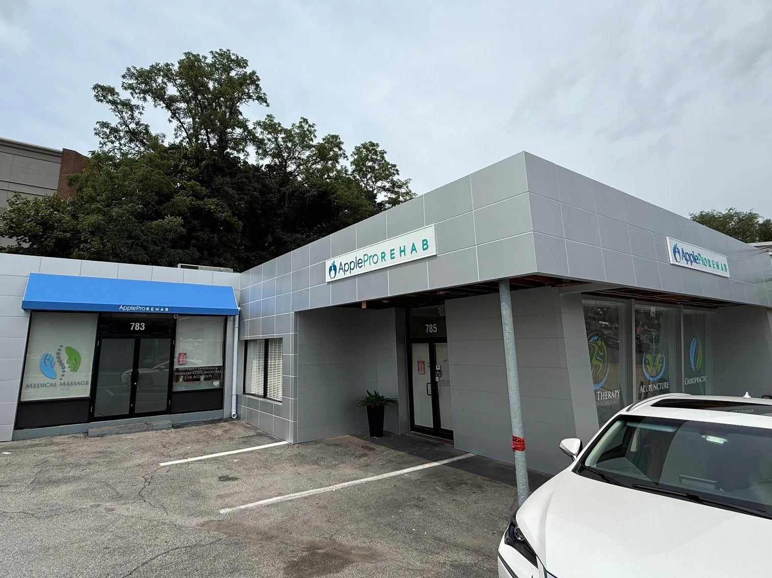 Awning, Dimensional Letters & Window Graphics for Apple Pro Rehab in Scarsdale, NY