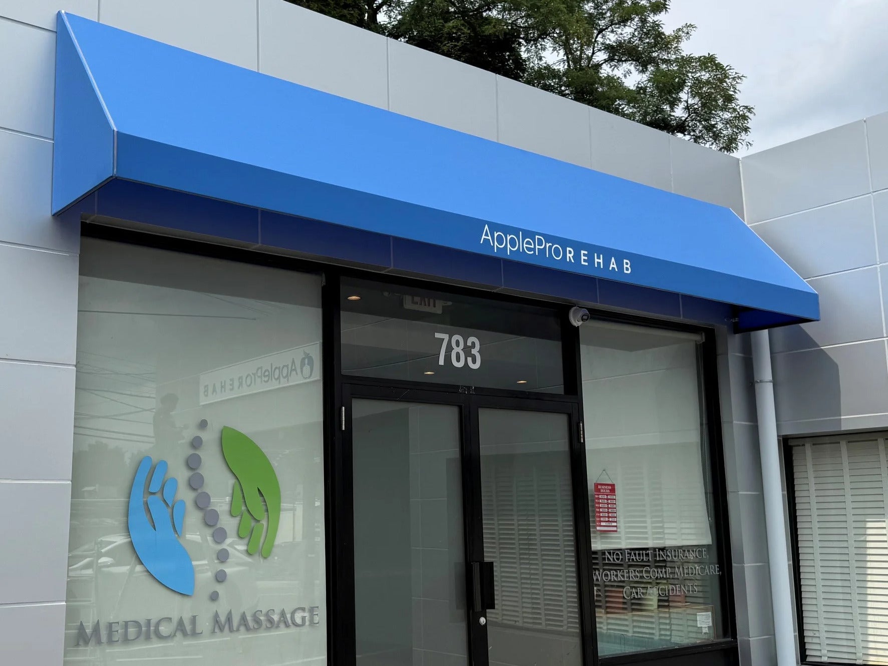 Awning, Dimensional Letters & Window Graphics for Apple Pro Rehab in Scarsdale, NY