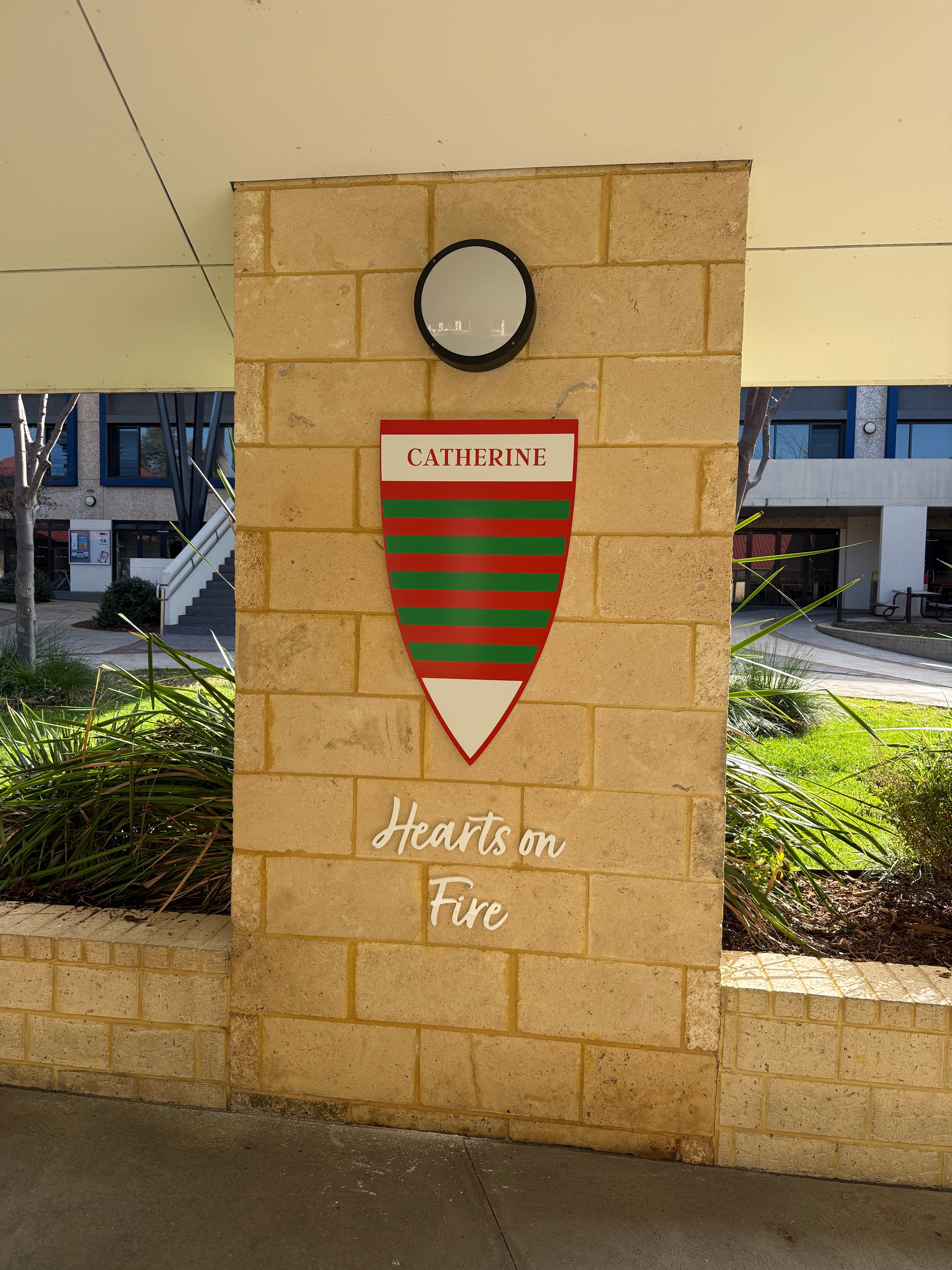 Bringing School Spirit to Life: Guild Shield Signage for Newman College