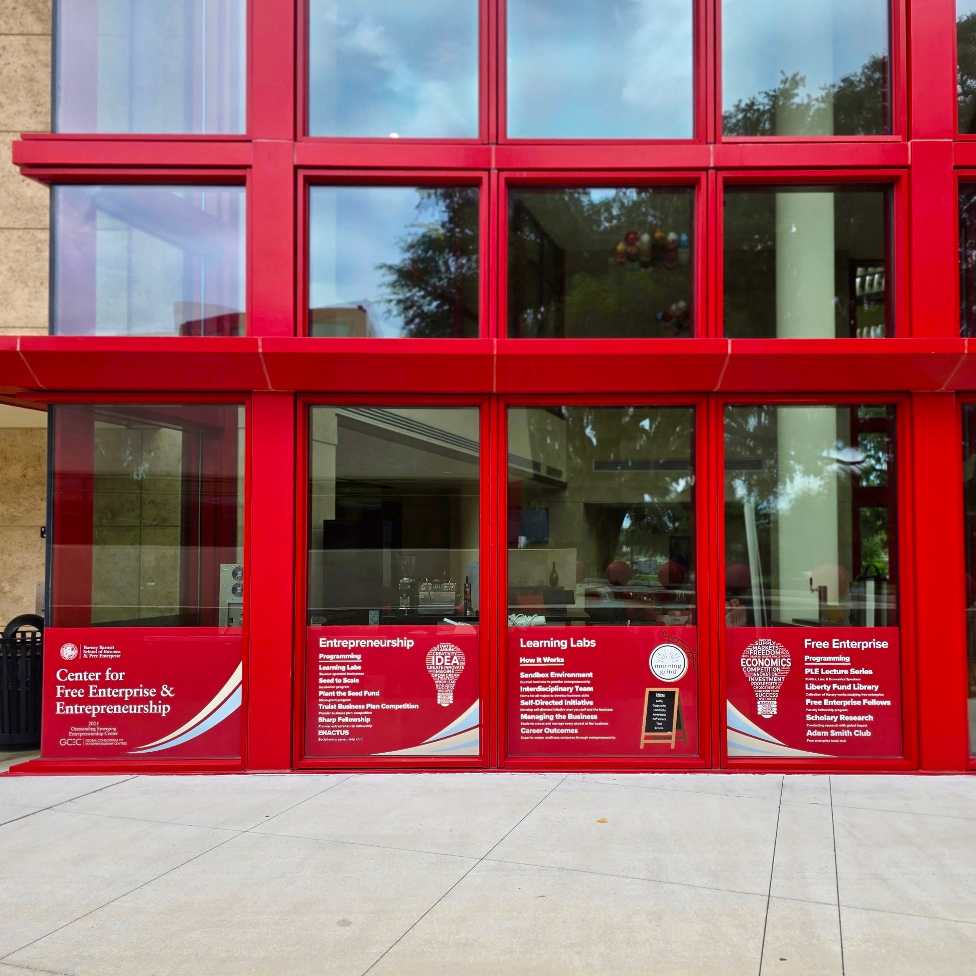 Custom Window Perf Graphics at Florida Southern College in Lakeland, FL