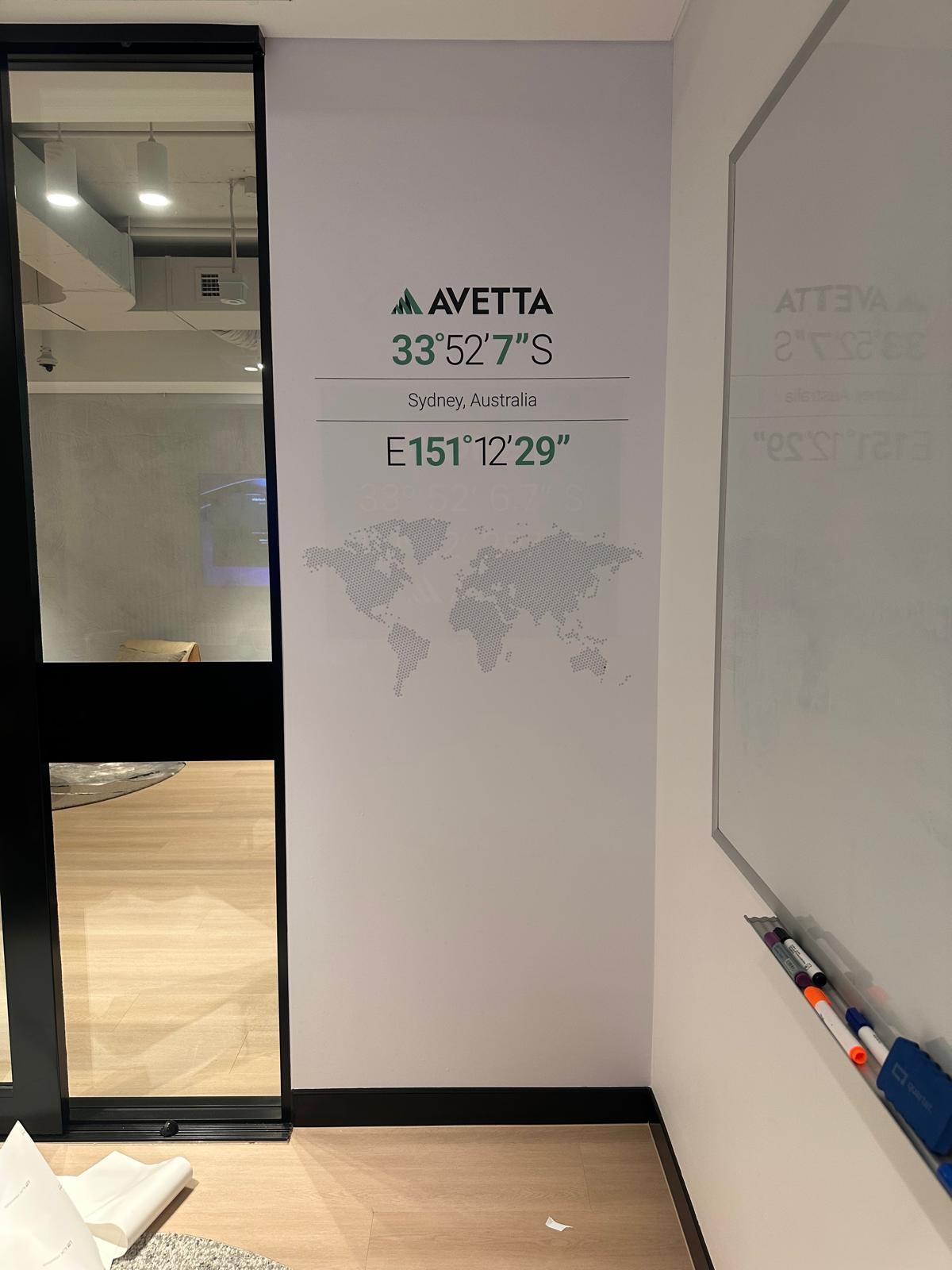 Avetta office decals installation
