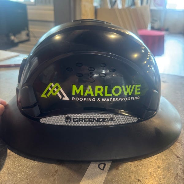 Marlowe Roofing_Custom Hats_Decals_Black