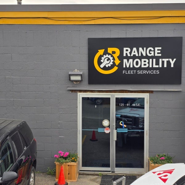 Range Mobility Storefront Sign