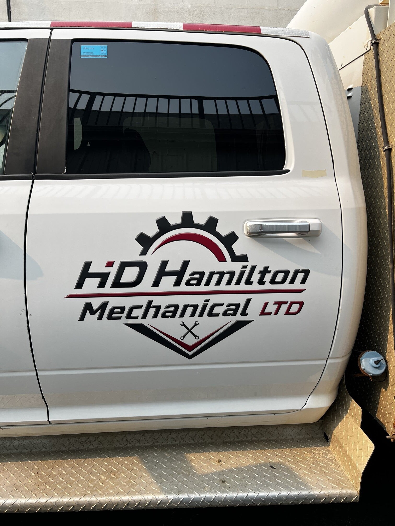 HD Hamilton Mechanical Truck Decals