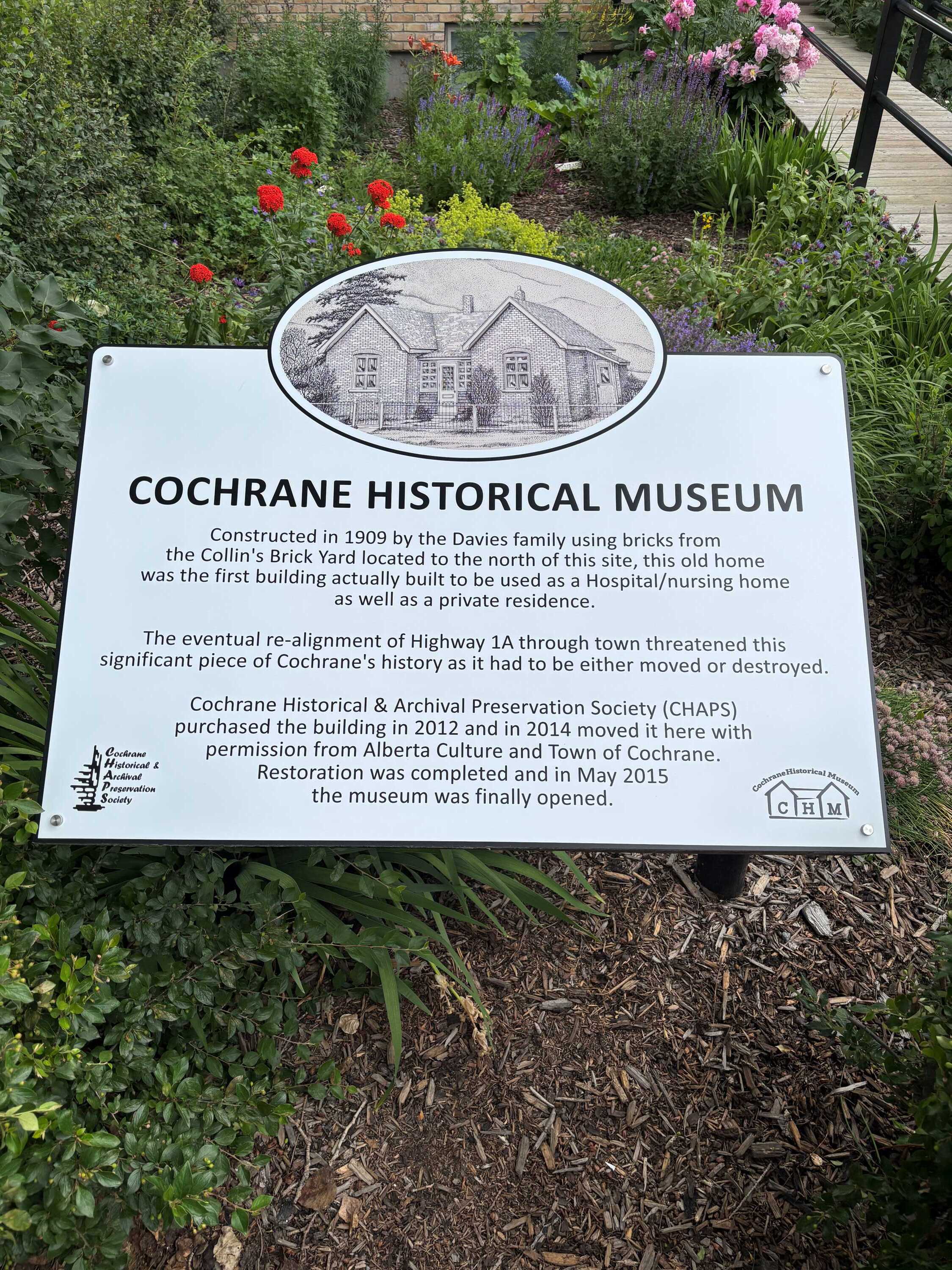 Cochrane Historical Museum Plaque