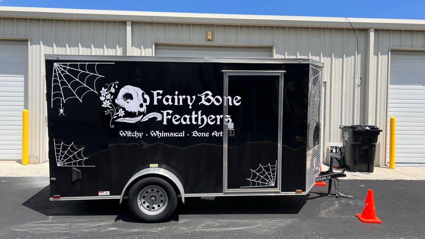 Fairy Bone Feathers - Trailer Decal