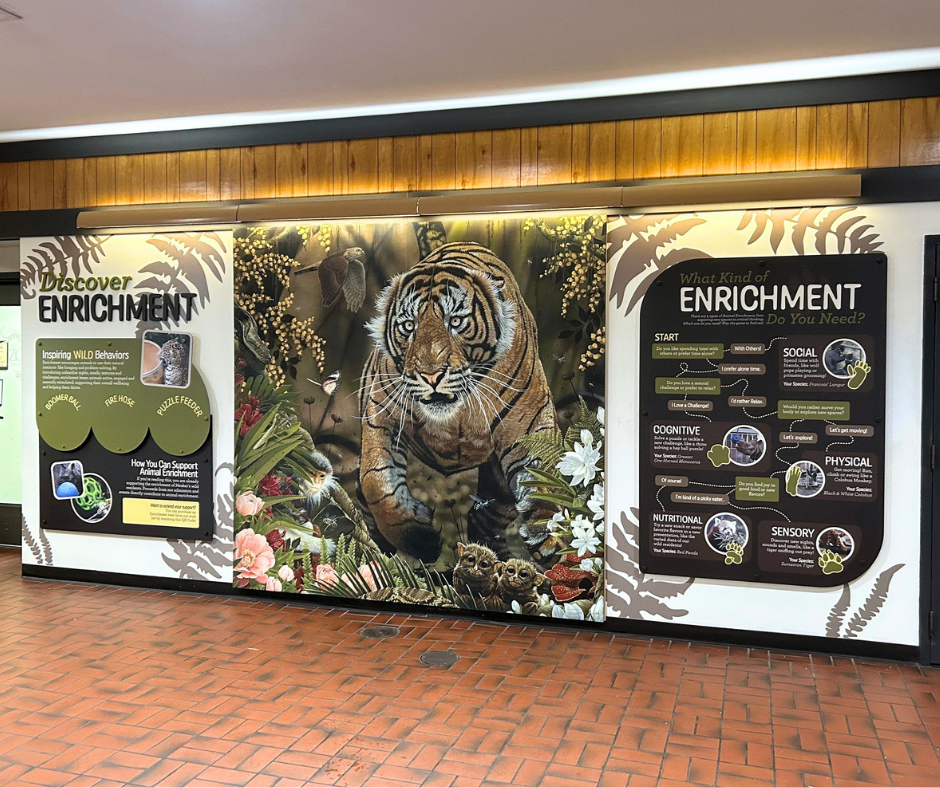 Mesker Park Zoo & Botanic Garden - Discover Enrichment Signage
