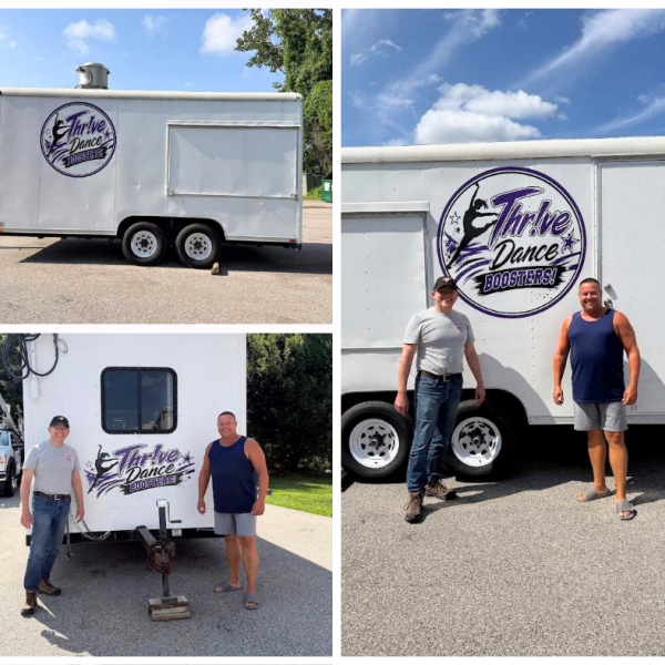 Thrive Dance Booster Club - SOS 2026 Food Trailer Graphics