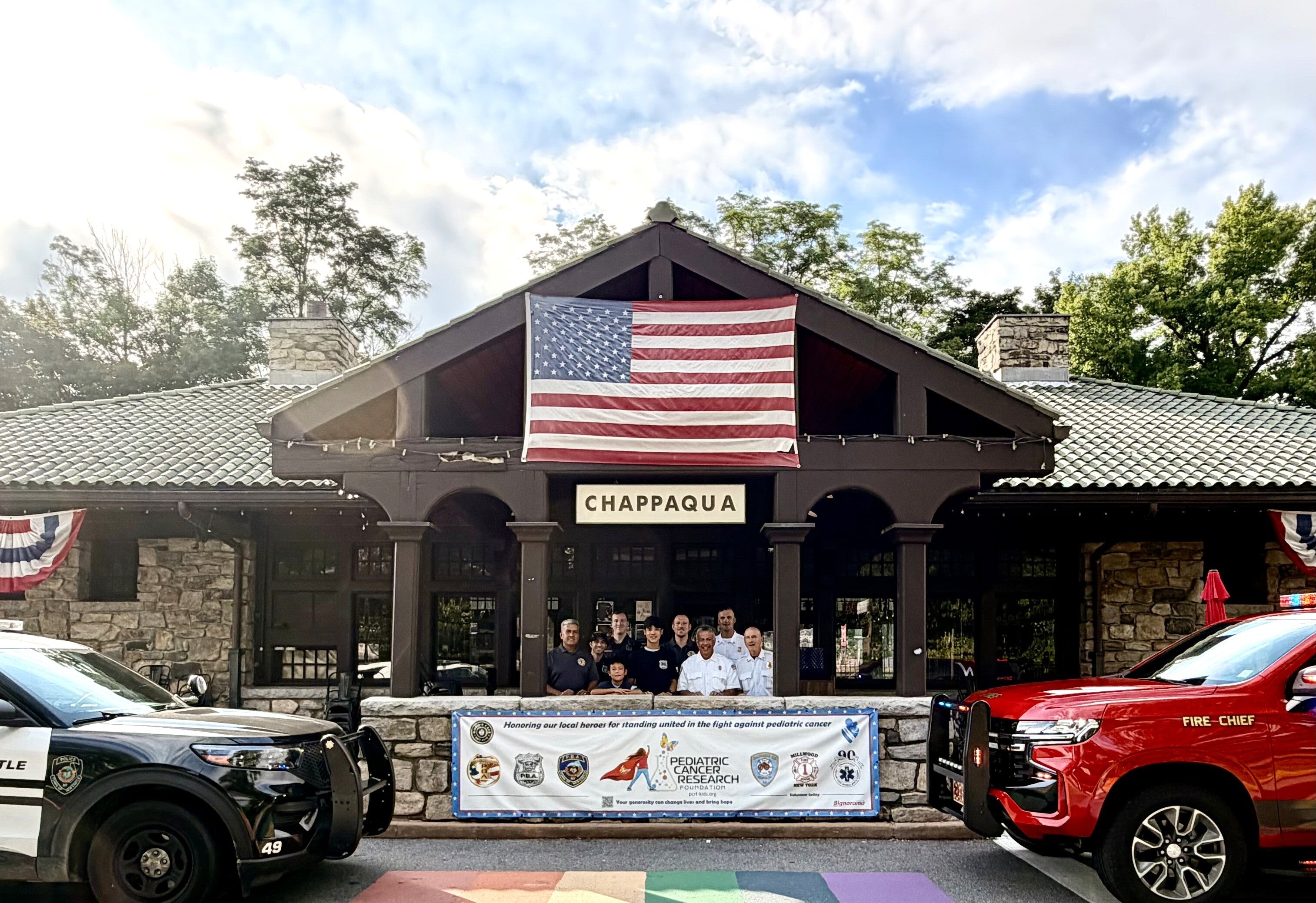 Custom Sponsor Banner for Chappy Cares in Chappaqua, NY