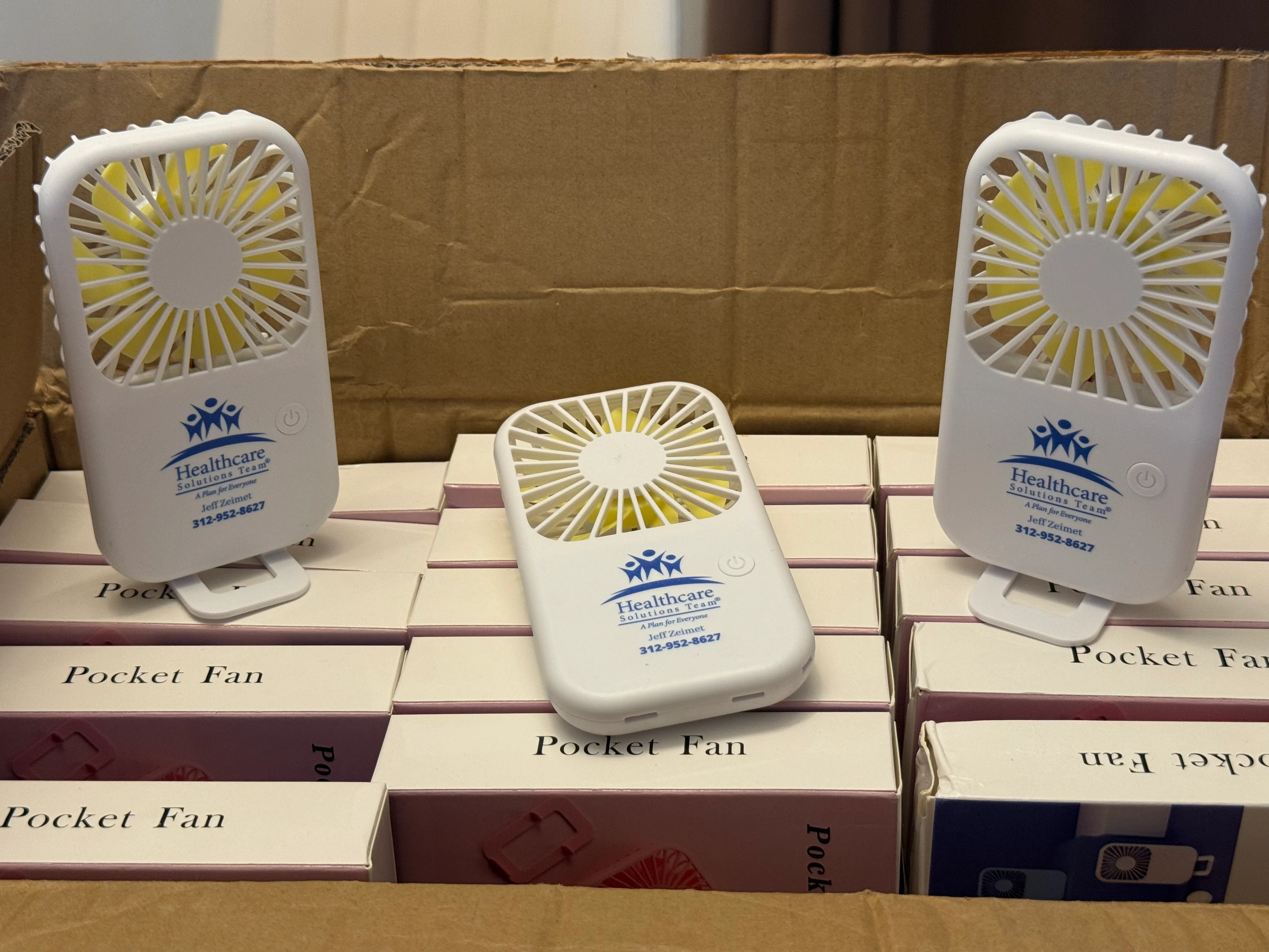 Custom Branded Mini Fans for Insurance Customer Appreciation Events | Fully Promoted Tempe