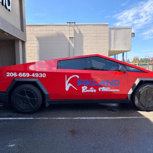 Reflective Vehicle graphics for Kirkland Rooter @ Kirkland, WA