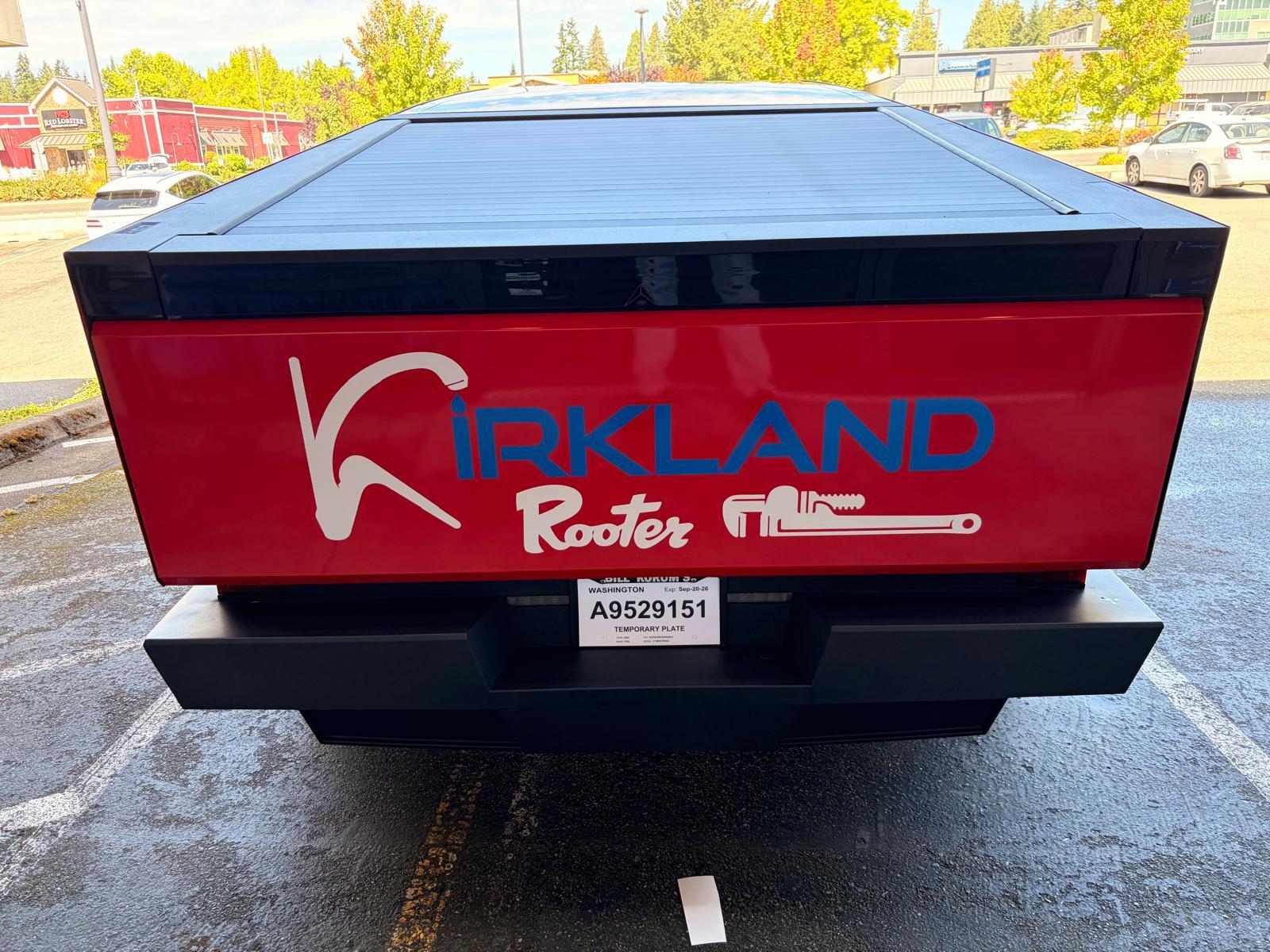 Reflective Vehicle graphics for Kirkland Rooter @ Kirkland, WA