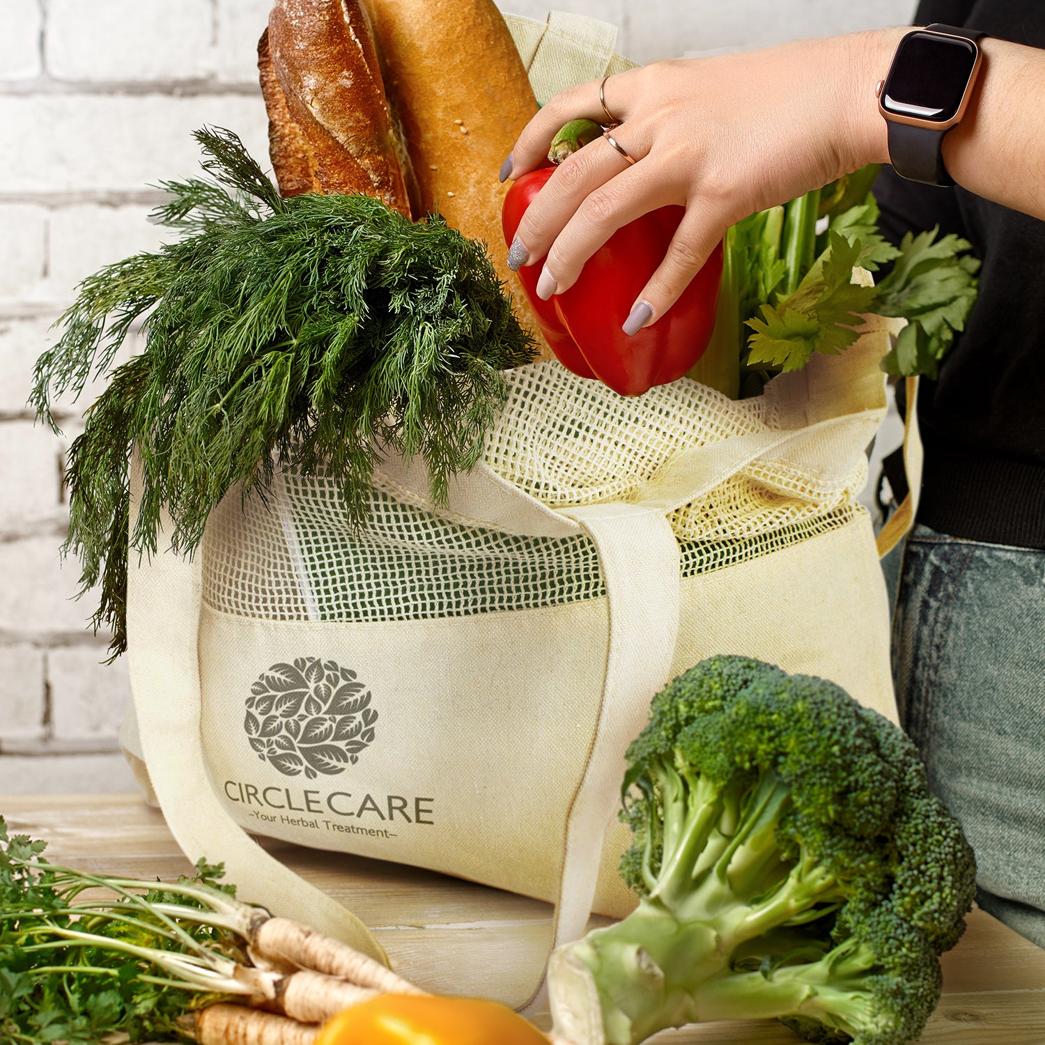 Laurel Cotton Tote Bag
